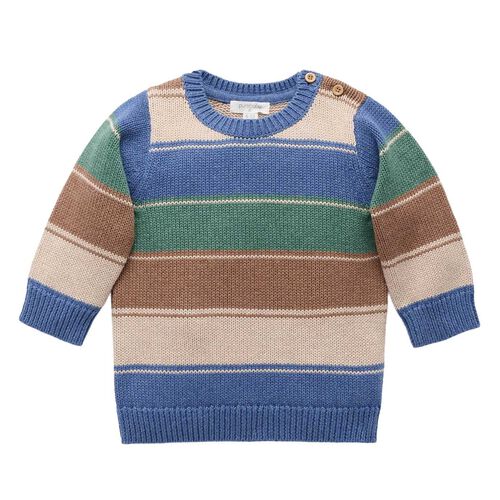 Purebaby Forest Striped Jumper